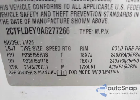 2010 GMC Terrain Sle-2 из США, поврежденный, VIN 2CTFLDEY0A6277266